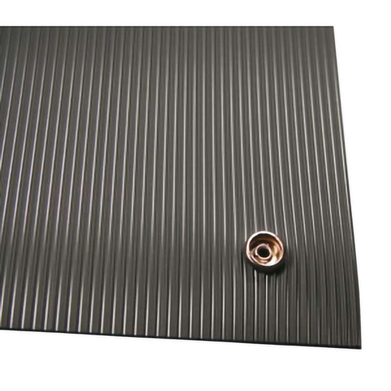 Dissipative V-Groove Floor Mat Roll, 4' x 60'